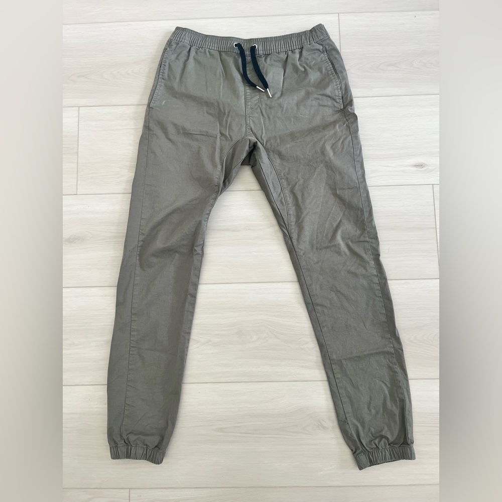 Zanerobe Sureshot Mid Rise Lite Jogger dark moss Green sz 34
